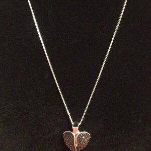 Chic Silver Butterfly Pendant Necklace